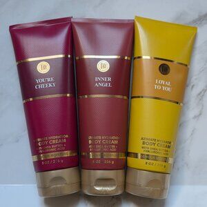 Bath & Body Works Lot-LOYAL TO YOU-INNER ANGEL-YOU'RE CHEEKY Body Cream 8 oz. ea